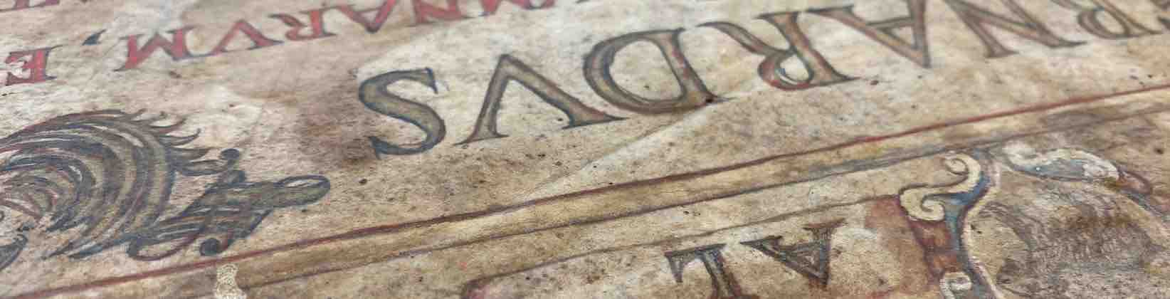 Dettaglio di una pergamena antica